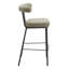 Tabouret de bar Kede en tweed vert-970153370
