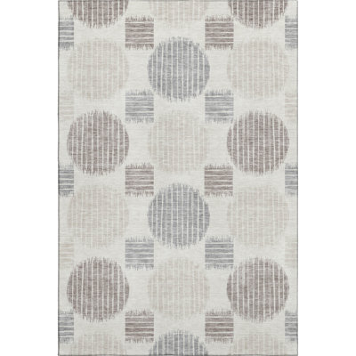 Premium Machine Washable Prisco Ivory Rug