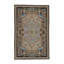 Hand-Knotted High-Quality Black, Orange, and Blue Area Rug