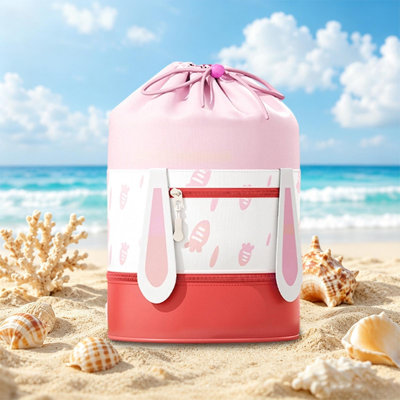 Sac de rangement en plastique étanche pour la natation, compartiments secs et humide séparés, sac à dos à cordon avec poche à chaussures, sac de rangement portatif pour la plage et la natation