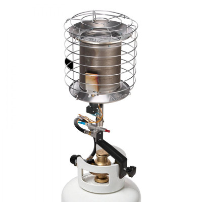 Propane Tank Top Heater, 42000 BTU Rapid Heating 360-Degree Infrared Radiant Tank Top Gas Heater, Stepless Temperature Adjustment for Ice Fishing/ Hunting/Outdoor Work, Single Burner