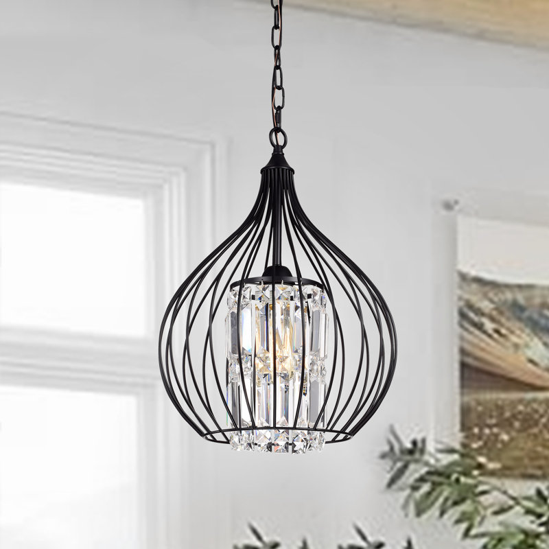 Eller 1-Single Teardrop Pendant, Light