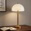 20" Glass Lampshade LED Table Lamp