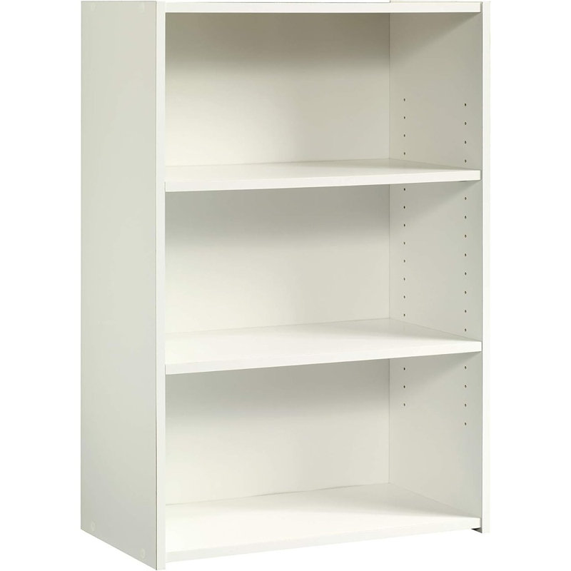 Bibliothèque à 3 tablettes, finition blanc doux, (3 Shelves) 35"H x 24.57"W x 11.5"D