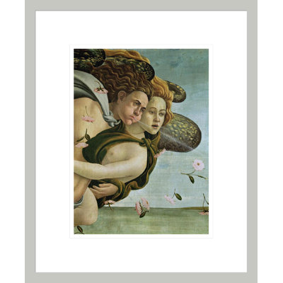 Zephyr and Chloris detail from The Birth of Venus by Sandro Botticelli -Framed Giclee Print