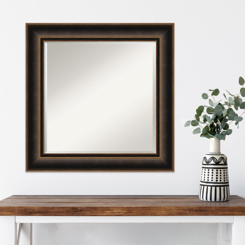 Miroir mural Villa, 25,75 po x 25,75 po, Carré