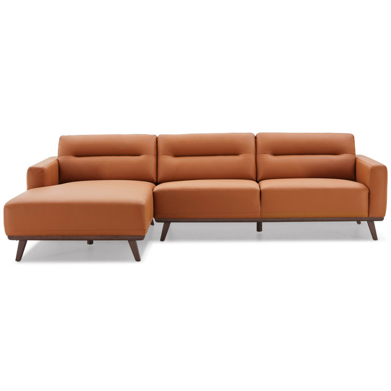 Canapé modulaire en cuir synthétique Ella Ella, Orienté à gauche (vu de face)