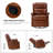 Manning 29.6" Wide Genuine Leather Manual Recliner-627696244