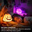 Ampoules orange mauve, A19 DEL orange et mauve à l'extérieur, ampoules d'Halloween, 9 W (équivalent à 60 watts) - E26