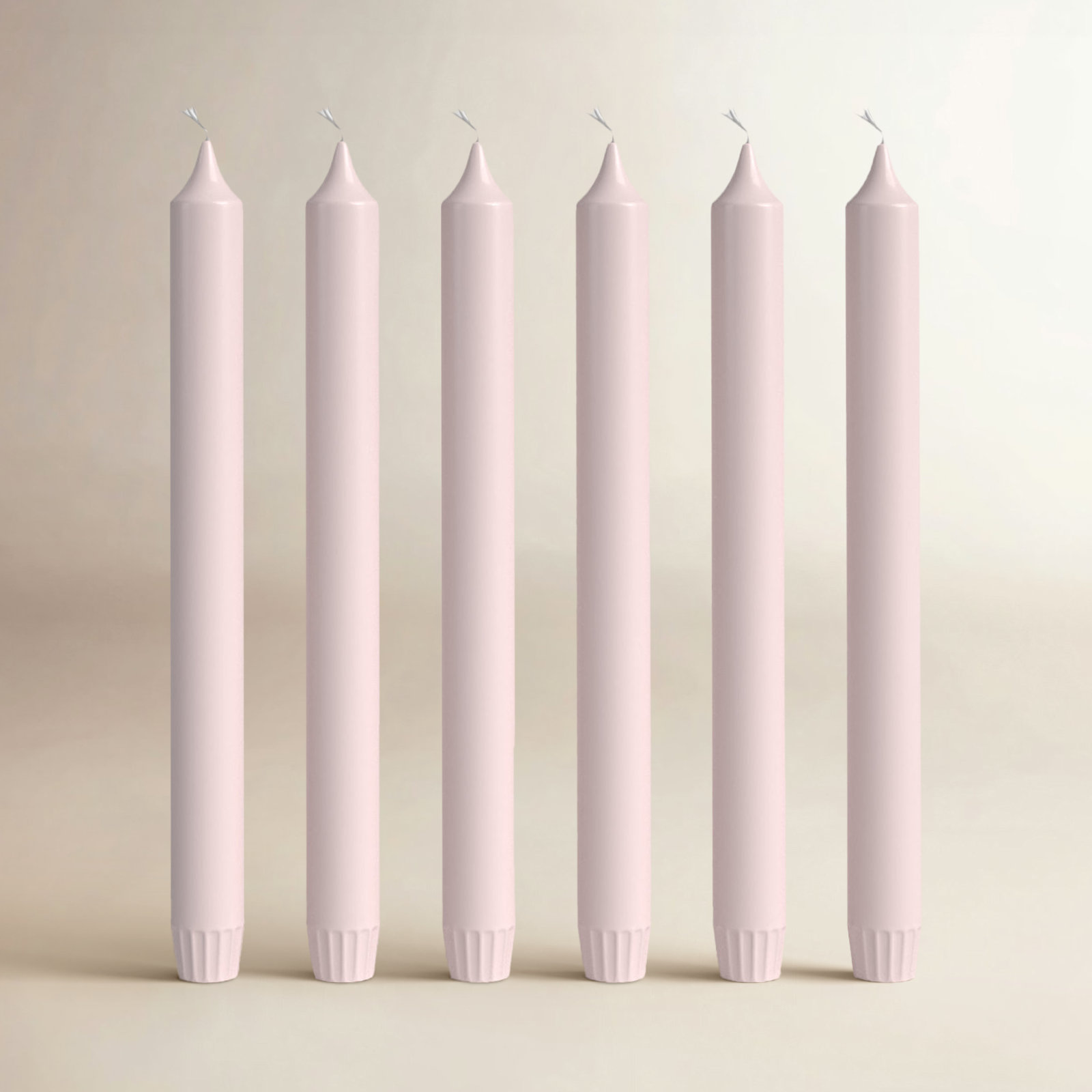 Unscented Taper Candle, Pink