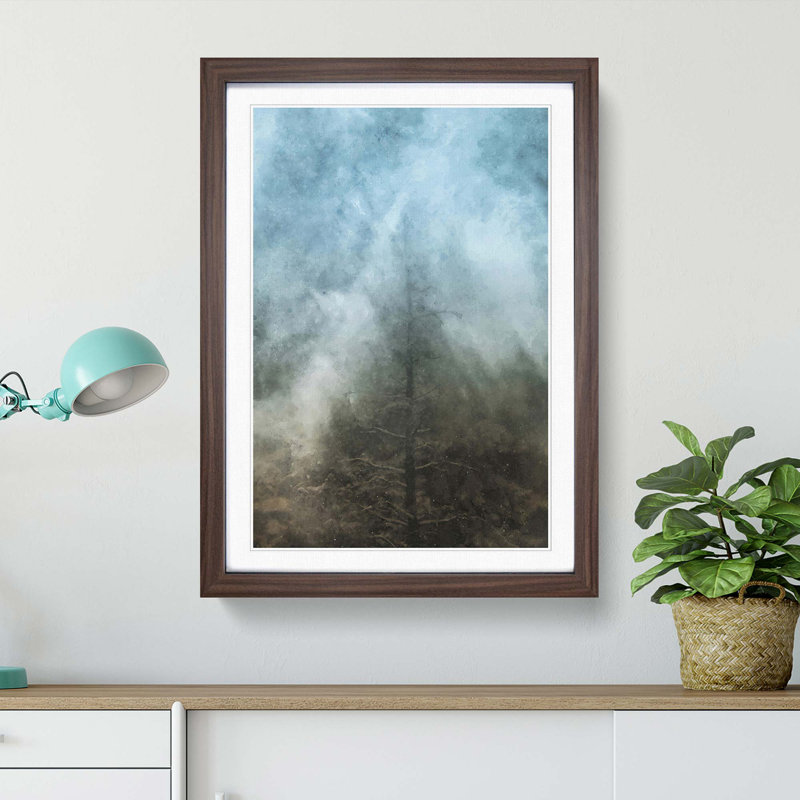 Tree in Boulder Colorado in Abstract - Framed Print, Walnut, 91cm H x 60cm W x 2cm D