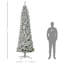 Sapin de Noël léger enneigé 9 pi avec branches réalistes, 550 lumières DEL et 988 pointes