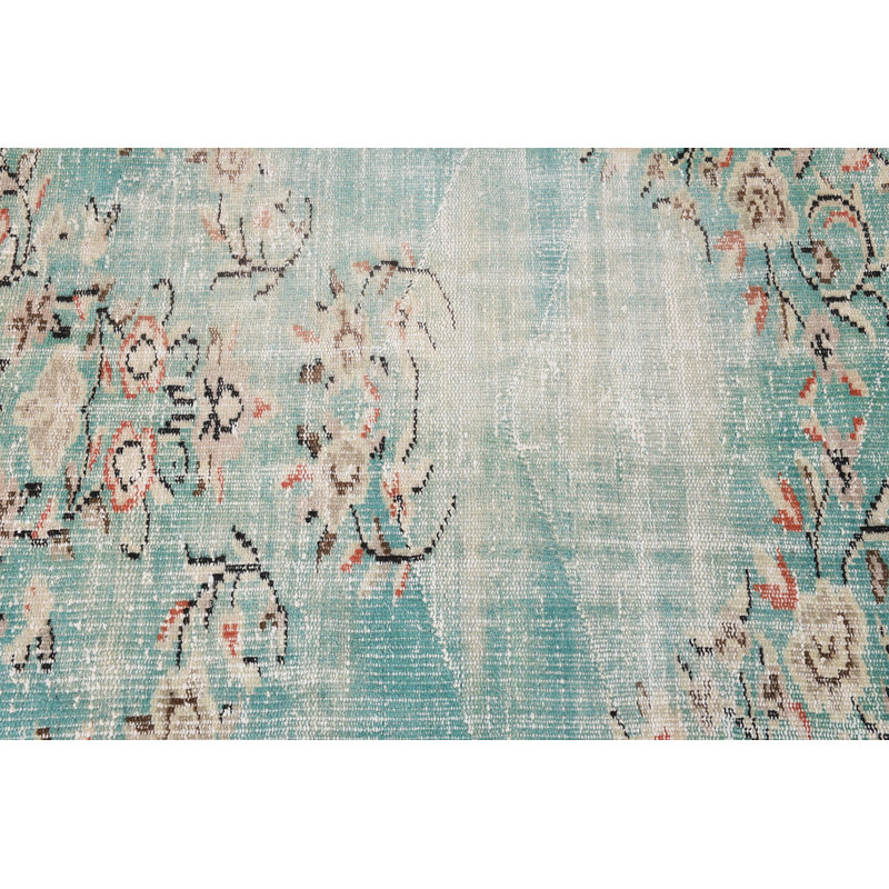 Tapis décoratifs 4,6 x 4,6 pi, tapis de luxe, tapis rétro, tapis tendance, tapis turc, tapis bleu Boho