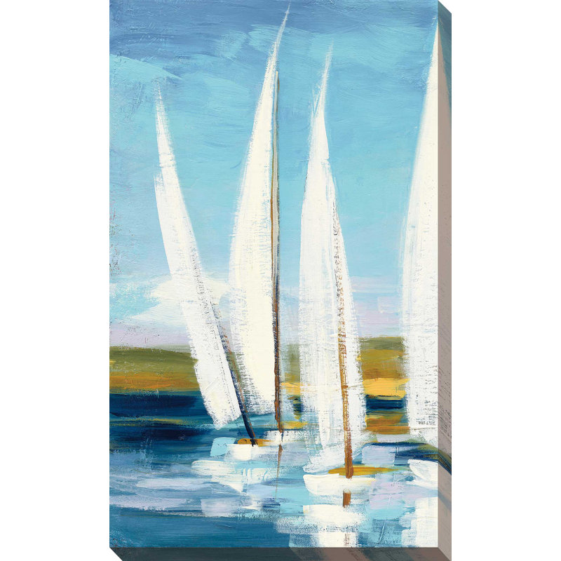 «Horizon III», reproduction de peinture à l'acrylique sur toile, H 60 po x l 36 po x P 1,5 po, Toile tendue
