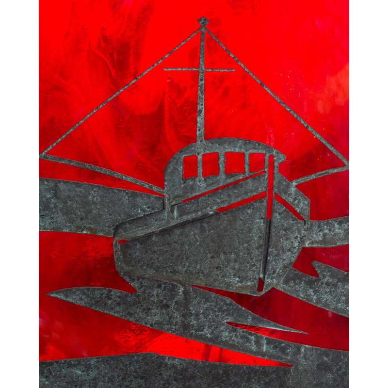 Lighthouse Trawler 1 - Light Armed Sconce, Ruby