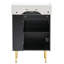 Meuble-lavabo de salle de bain 21,6 po avec lavabo en céramique et commode d'appoint-1273088453