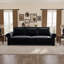 Canapé Chesterfield, canapé-lit gigogne de 93,7 po, canapé-lit convertible en velours 3 en 1 avec garniture cloutée et accoudoirs roulés, canapé-lit multifonctionnel