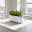 Mini pot à fleurs avec support Permasteel, blanc-124310548
