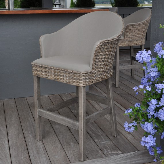 Milano Outdoor Teak Bar Stool