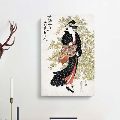 Hagi Bushclover by Utagawa Toyokuni - Wrapped Canvas Painting