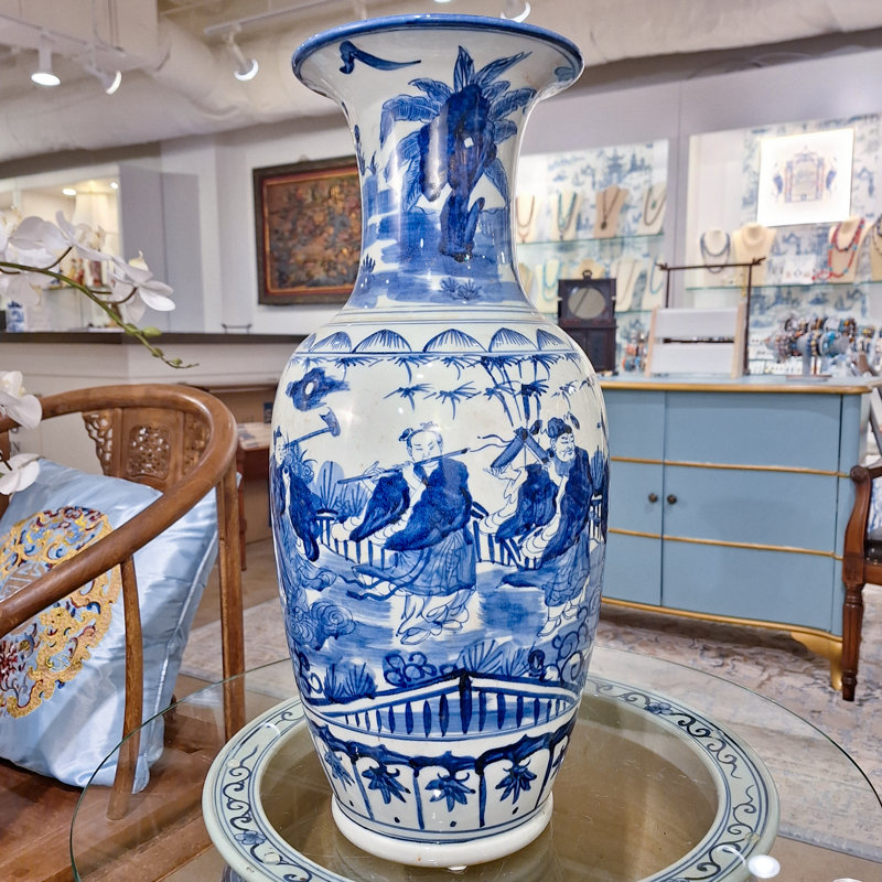 Porcelain Blue and White Classic Vase