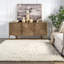 Tapis à poil long en laine Nemya-89723705