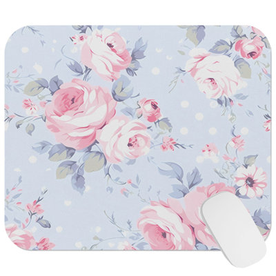 Floral Floral XIII Gaming Cute Office Laptop Desk Pad Gift Mat Square Rectangle Non-Slip Mousepad