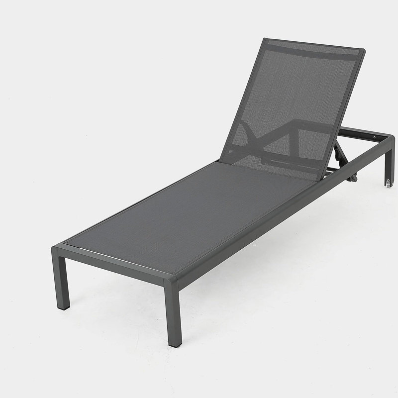 Fashion Chaise Lounge for Outdoor, Gray
