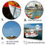 «Greek Port Finition Boat» - ensemble d'art mural sur toile Chasse et pêche-107743375
