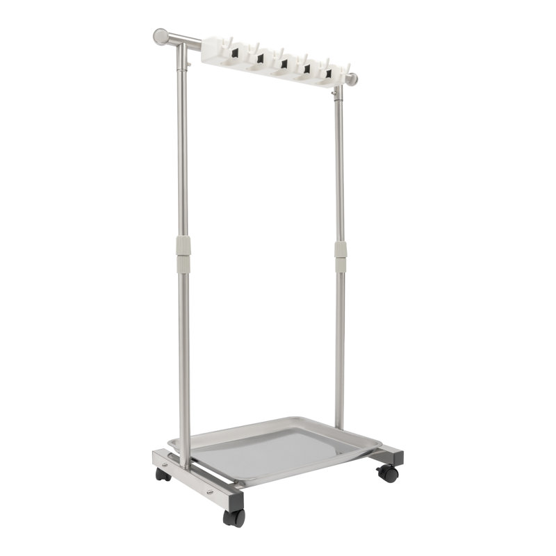 Cleaning Supplies Organizer Broom Holder With 4-Wheels