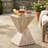 Andree 18.5"H Outdoor Magnesium Oxide Side Table with Sculptural Twist Design-125098459