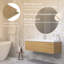 Meuble-lavabo moderne à rayures avec lavabo simple