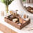 Acacia Wood Box Drawer Organizer 9-Piece Set