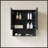 26" Wall-Mounted Striped Bathroom Cabinet