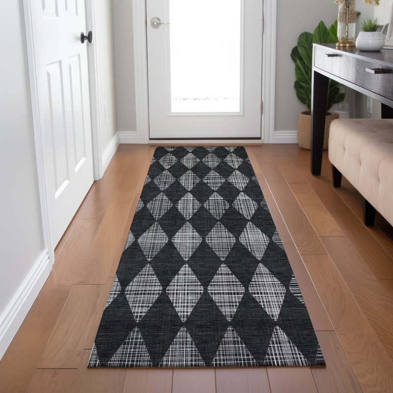 Tapis intérieur / extérieur Loreen avec envers antidérapant, Tapis de couloir 2 pi 3 po x 7 pi 6 po