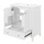 Meuble-lavabo de salle de bain avec lavabo, 1 tiroir et tablettes de porte-1477918540