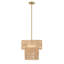 Luminaire suspendu géométrique rectangulaire 1 lumière Avianna