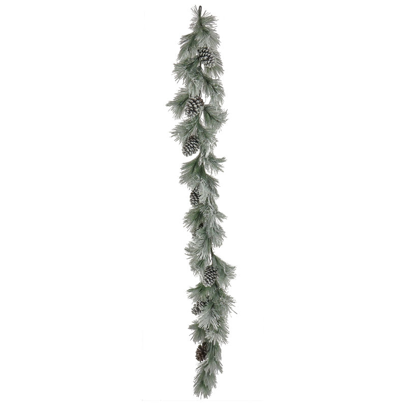 7ft. Snowy Pine Plastic Garland