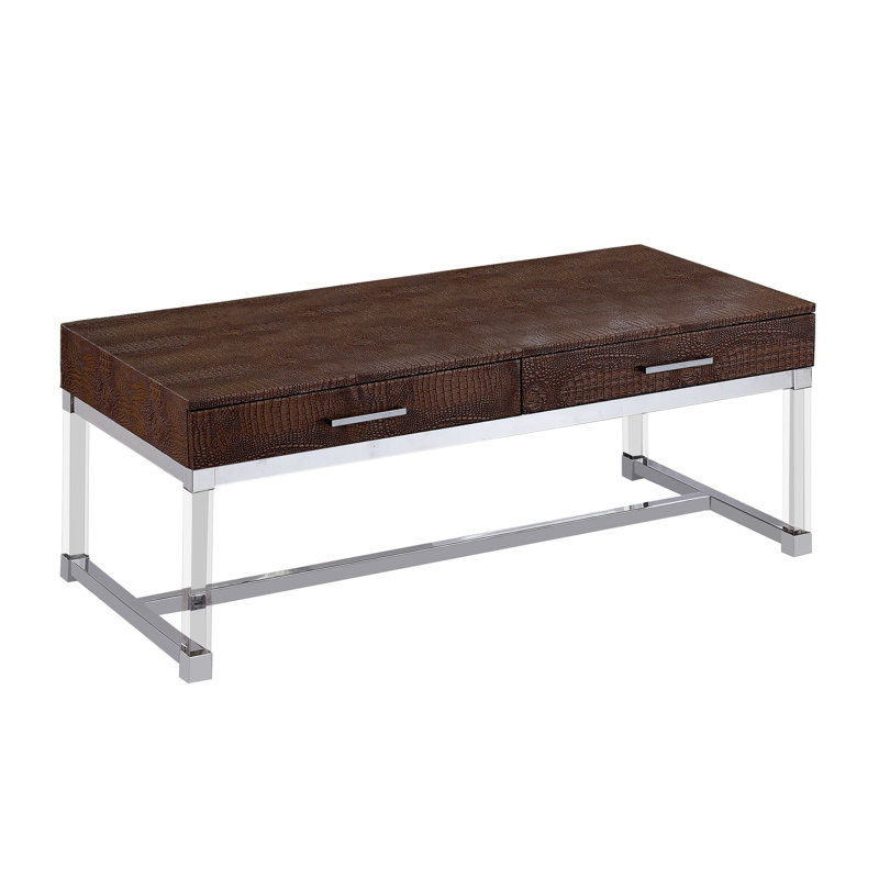 Kloi Single Coffee Table, Brown
