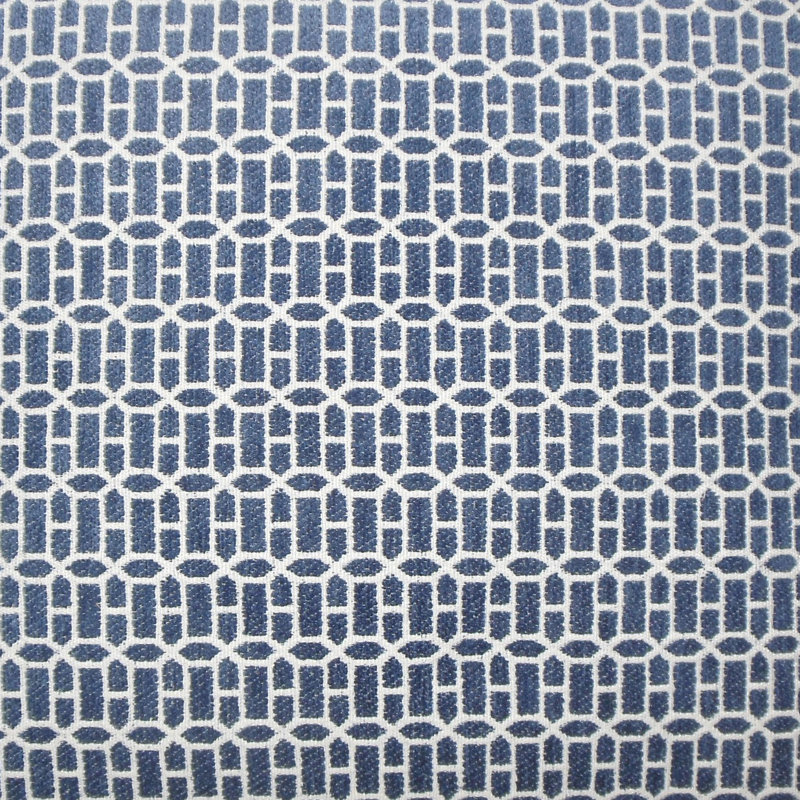 Coussin décoratif géométrique, 20 po x 20 po, Lapis, Mélange de duvet