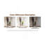 Miroir pivotant 360 ° pivotant sur 66 po x 14 po Pleine longueur avec miroir et support de rangement Portemanteaux