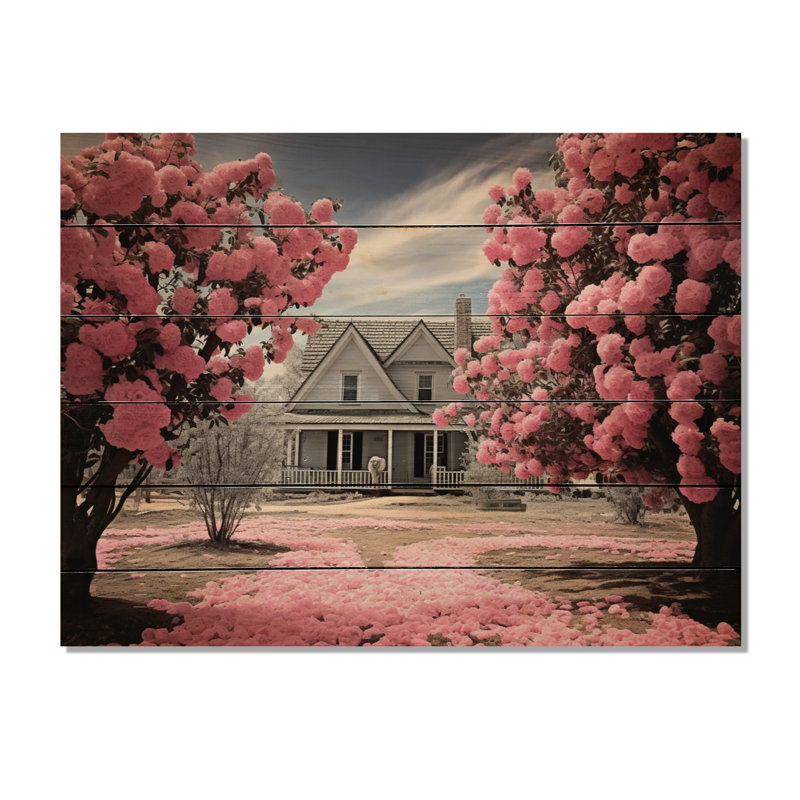 Latrasha Farmhouse Quiet Répit On Wood Print, H 24 po x l 32 po x P 0,78 po