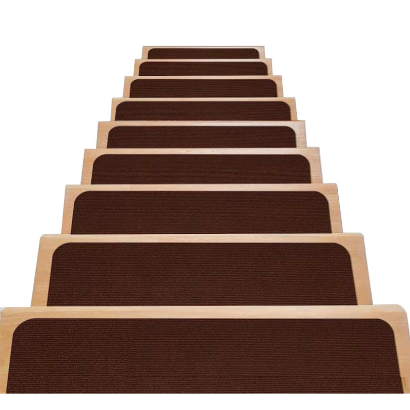 4 PC 8Inch*30Inc Nylon Material Stair Tread Stickers With Anti-Slip Effect Self-Adhesive Backing Easy To Use And Suitable For Home Stairs