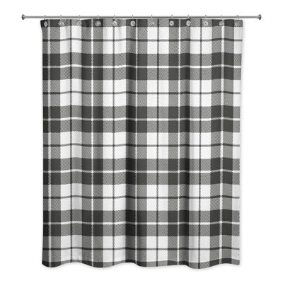 Rideau de douche simple écossais serhan