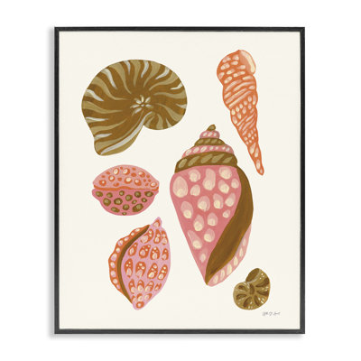  Collection de coquillages tropicaux, estampe numérique par Yvette St. Amant