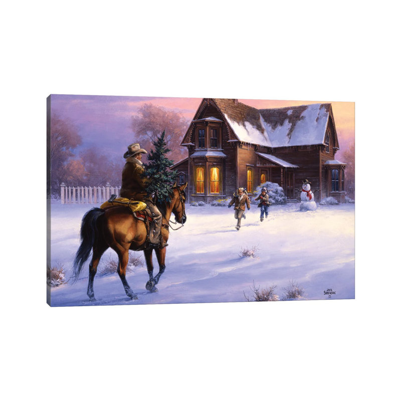 The Day Daddy Brought Home The Tree by Jack Sorenson - Wrapped Canvas Gallery-Wrapped Canvas Giclée, 66.04 cm H x 45.72 cm W