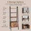 Galilea 137.5cm H x 56cm W Steel Ladder Bookcase-33746905