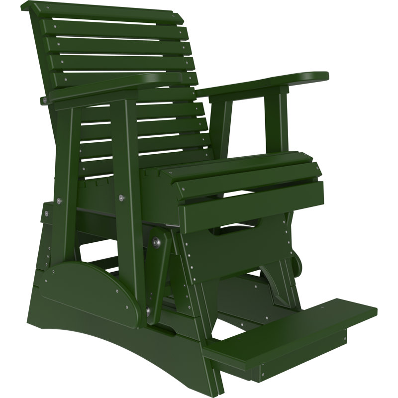 Chaise d'extérieur coulissante en polywood, Vert