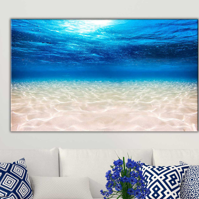« painting ocean », reproduction de photo sur toile tendue, H 24 po x l 40 po x P 1,5 po