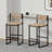 Kitchen Bar Stools With Footrest Set Of 2 Paper Rope Weave Dining Chairs Counter Height Barstool
